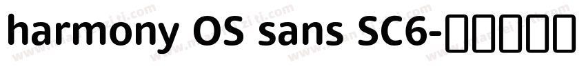 harmony OS sans SC6字体转换